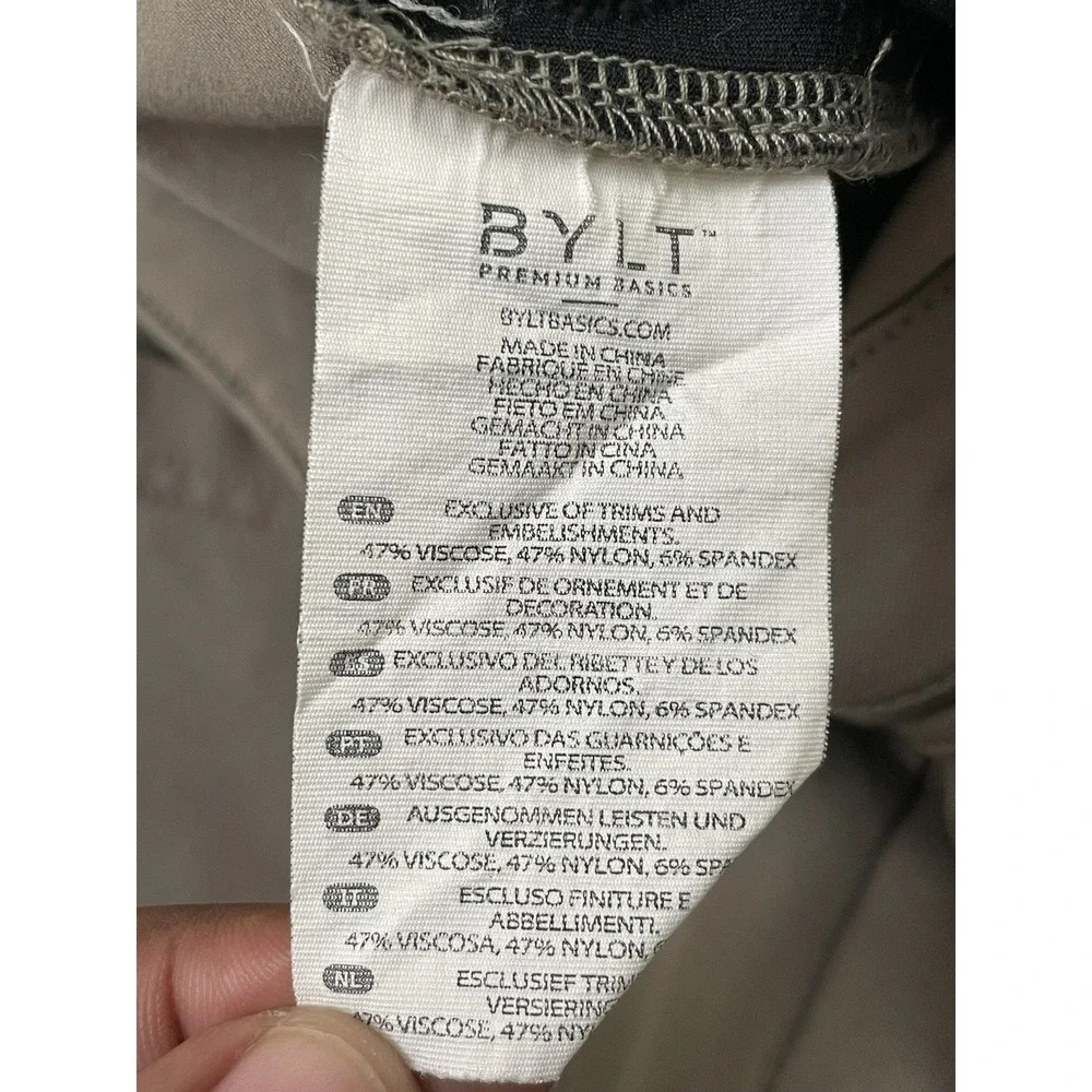 BYLT Everyday Pant 2.0  Size 36x30 Khaki Stretch Work Golf Wrinkle Free UPF 50+
